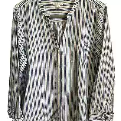 J.Crew Mercantile Women’s Button Down Blouse- Nautical- Size L • $18