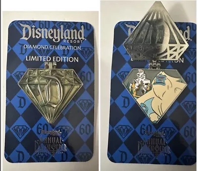 Disneyland 60th Anniversary Diamond Pin Matterhorn Bobsleds Harold Yeti LE • $19.99