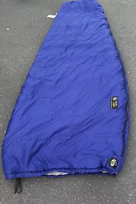 Mountain Hardwear Down Mummy Sleeping Bag Polargusrd HV 86” Blue Made In USA  • $60