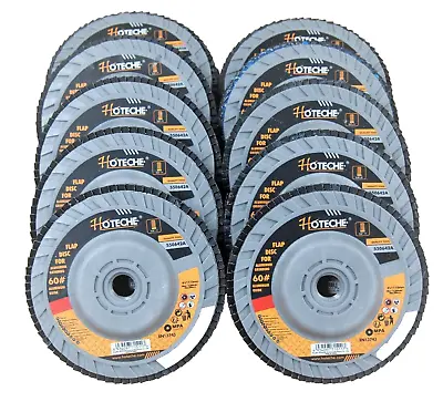 Lot Of (10) Flap Disc Speed Hub Grinding Wheel 4-1/2  X 5/8 -11 60 Grit • $33.99