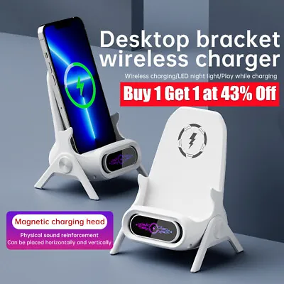 £11.77 • Buy 30W Qi Fast Wireless Charger Stand Dock Universal Apple IPhone Samsung Huawei