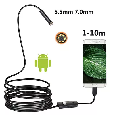 Mini Endoscope Camera 7mm/5.5mm USB Camera For Android Inspection Borescope-IY • $7.14