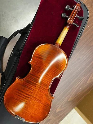 SanMarco Violin DVN-300 1/4 Flamed Maple Back/side 4fine Tuners Bow And Case • $388