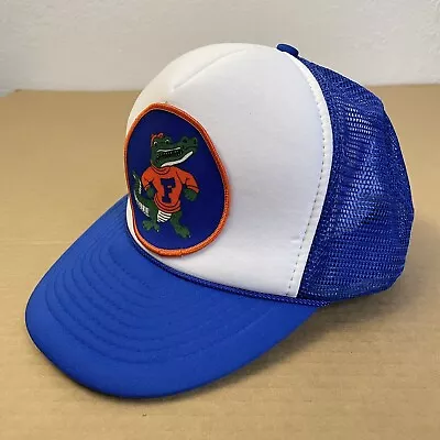 VINTAGE Florida Gators Hat Cap Snapback Adult Adjustable Blue Trucker Mesh Mens • $37.49