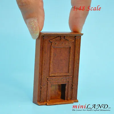 1:48 1/4  Quarter Scale Tall Fireplace Panel Top Quality WN Dollhouse Miniature  • $24.95