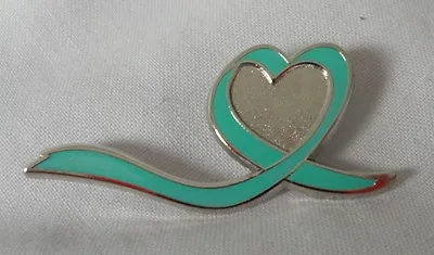 NEW Ovarian Cancer 'loved One'  Awareness Ribbon Enamel Badge / Brooch.Charity. • £3.99