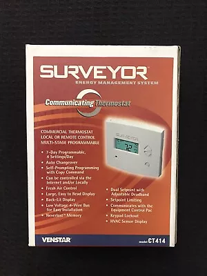 Venstar Surveyor Energy Management System Communicating Thermostat CT414 • $80