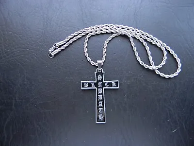 Black Sabbath Cross Ozzy Rock & Roll Hall Of Fame Stainless Steel Chain Necklace • $59.50