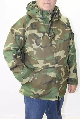 Military Jacket Parka Mens L XL Regular Cold Weather Camouflage Green DLA100 • $134.99