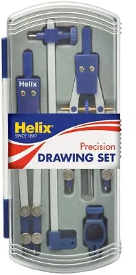 £11.99 • Buy Helix Precision Drawing Compass Set - Blue/Silver 