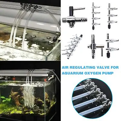 £2.83 • Buy Aquarium Air Valve Fish Tank Air Flow Control Lever Splitter Oxygen Pump Acce🔥