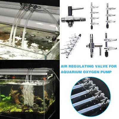 £2.83 • Buy Aquarium Air Valve Fish Tank Air Flow Control Lever Splitter Oxygen Pump Acce🔥
