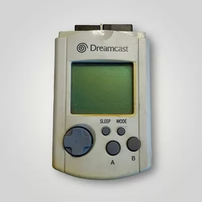 Official Sega Dreamcast VMU Visual Memory Unit Card Gray Tested B • $19