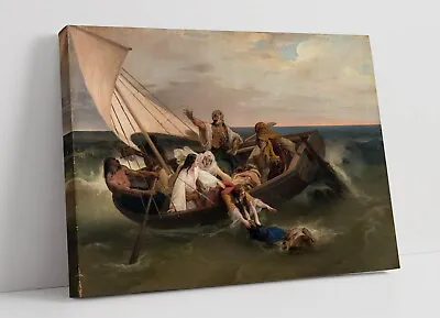 Francesco Hayez Boat With Greek Fugitives -canvas Wall Artwork Picture Print • £21.99