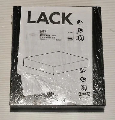 IKEA LACK 16353 Black Floating Wall Shelf 30x26 Cm 11 3/4 X 10 1/4 New & Sealed • £9.63