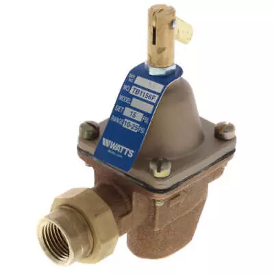 Watts TB1156F 1/2  Bronze High Capacity Feed Water Pressure Regulator With Union • $79.99