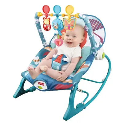 Baby Infant To Toddler Bouncer Rocker Swing Chair Soft Soothing Vibration Toys • £28.90