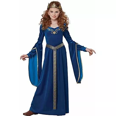 Medieval Princess Royal Renaissance Maiden Fancy Dress Halloween Child Costume • $39.95