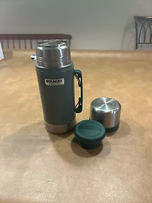 $16.50 • Buy Stanley Classic Food Jar - 24oz Vacuum Thermos Camping Cookware Hammertone Green