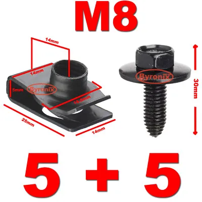 £7.25 • Buy M8 Spire Clips Lug Chimney U Nuts Speed Fixings Thread Bolt Panel METAL Fastener