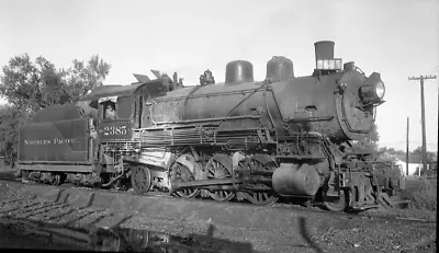 Northern Pacific NP Railroad 2385 2-6-2 Grand Forks MN 8-55 Negative 5737 • $14.99