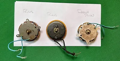 3 - Vintage Electric Clock Motors • $18.50