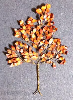 Jere Mixed Metal Mid Century Modern Tree Wall Art Sculpture • $92.95