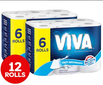 Viva Paper Towel Cleaning Towel Drying Fast Absorbent  Multipurpose Cloth • $22.27