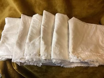 Vintage Feedsack Lot/Farm Feedsacks/Off White~Craft/Farm Find~Lot Of 6 • $29.99