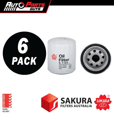 Sakura Oil Filter Z418 & Z87A 6 Pack Bulk Buy Fits Ford Focus 1.6L 2.0L 05 - 19 • $48.99