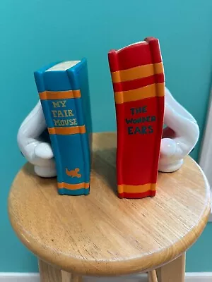 Vintage Disney Glove Bookends  Book  My Fair Mouse  And  The Wonder Ears  • $59