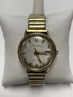 Vintage Men’s Bulova Self Winding Gold Filled Date Watch • $75