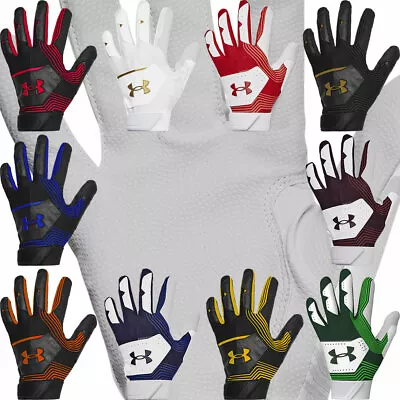 Under Armour Youth Boys Kids UA Clean Up Baseball Batting Gloves 1365462 • $14.99