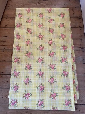 Vintage 70s Floral Polycotton Fabric Length  • £5.99