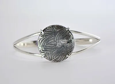 Meteorite Bracelet I Beautiful Damascus Steel Bracelet - TOP METEORITE Jewelry • $225