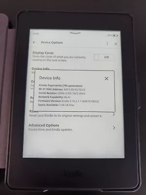 Amazon Kindle Paperwhite 7th Generation 6  EReader  -No Ads- 4GB WiFi Backlight • £59.99