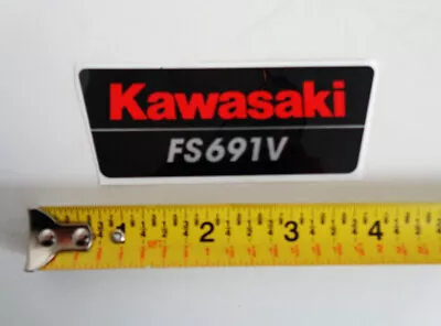 Oem Brand Label Decal Kawasaki Fs691v Lawnmowers 12c33 • $12.50