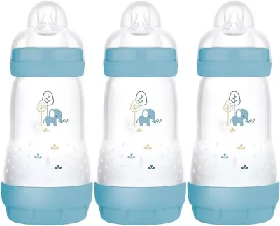 MAM Easy Start Self Sterilising Anti-Colic Baby Bottle Pack Of 3 (3 X 260 Ml) Uk • £18.99