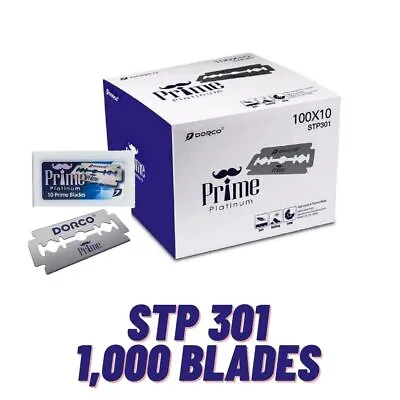 $72.99 • Buy Dorco Prime Platinum Double Edge Blades | STP301 | 1,000 Blades