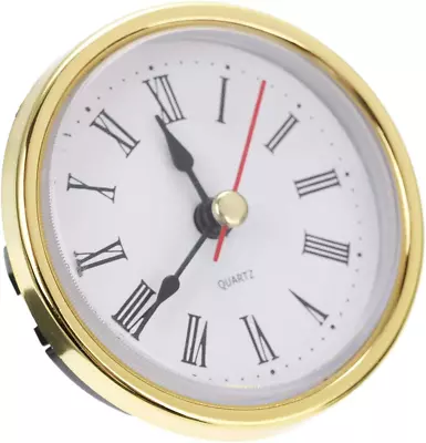 Clock Craft Quartz Movement 2-1/2  Round Roman Number Clocks Head Insert • $8.46