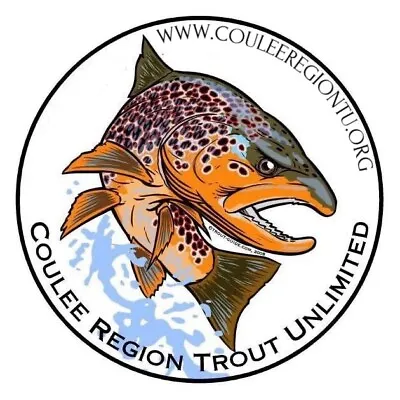 $3 • Buy Trout Fishing Decal From Coulee Region Trout Unlimited WI- Outdoor Rated, 3.5”