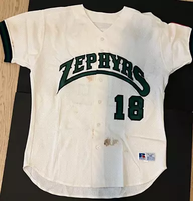 2001 Roy Oswalt New Orleans Zephyrs Game-Used Minor League Jersey • $495