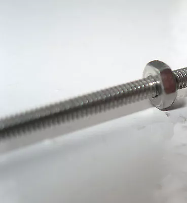 £2.49 • Buy Stainless Steel M2 Threaded Bar  Rod 50mm Long 4 Nuts