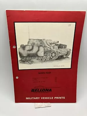 Bellona Military Vehicle Prints Booklet - Number 4 FOUR -  Grizzly Bear • $12