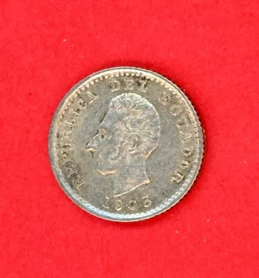 Ecuador  1/2  Decimo  1905  Km 55.1  Xf. • $12.50