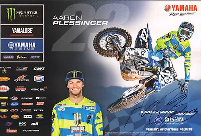 Aaron Plessinger Signed Auto'd 11x17 Photo Poster Ama Supercross Monster Yamaha  • $59.99