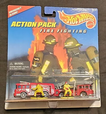 Vintage Hot Wheel 1:64 Scale Action Pack Fire Fighting Emergency Alarm 1996 • $6.99