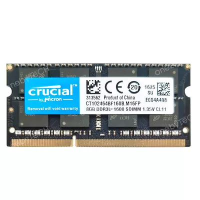 8GB 16GB 32GB PC3L-12800 DDR3L-1600Mhz Memory For MacBook Pro IMac Mac Mini • £61.91