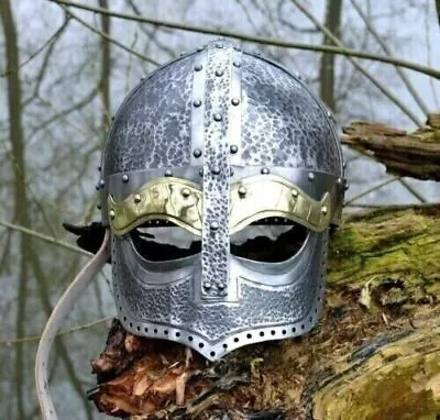 Medieval SCA LARP Viking Baldur Helmet Knight Armor Helmet Replica Gift • £130.50