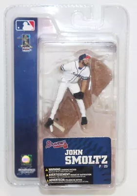 NIP 2006 - Atlanta Braves John Smoltz 3  McFarlane Action Figure White Jersey • $14.99